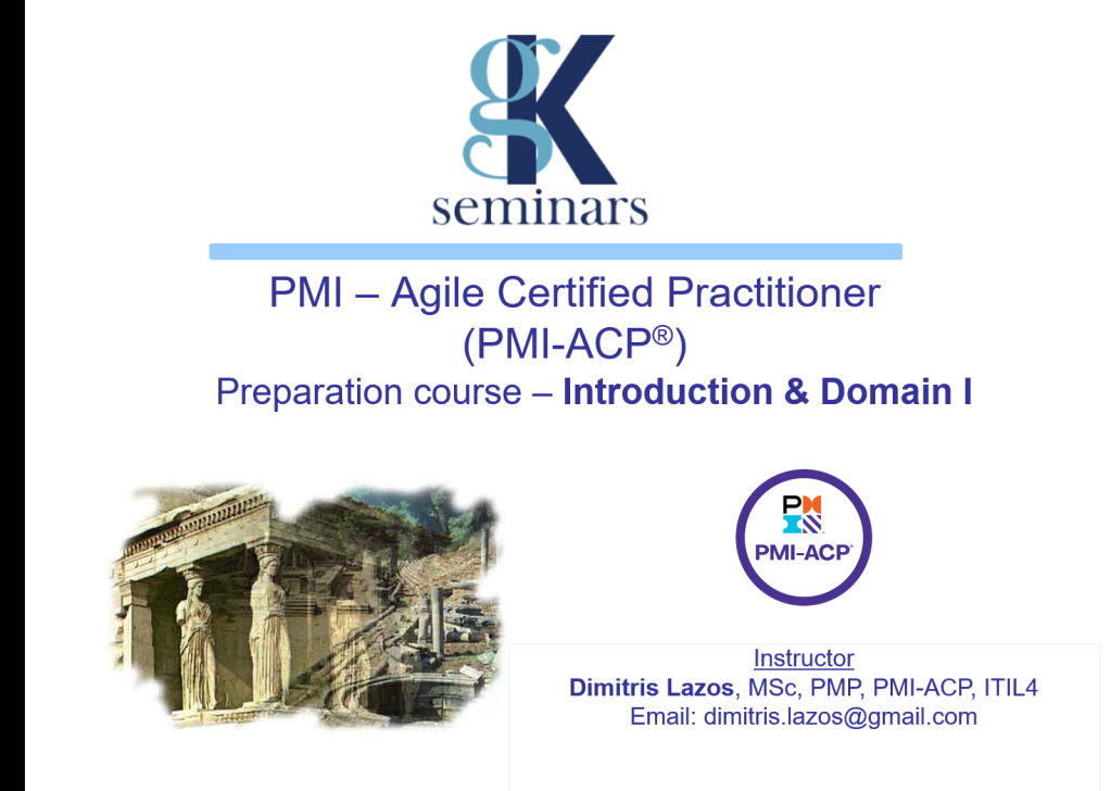  ACP (Agile) Preparation Course by distance